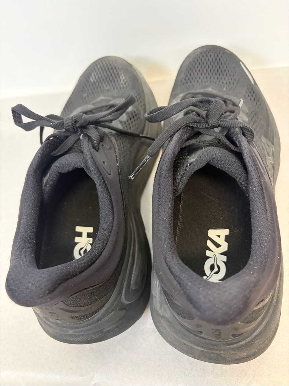 Hoka Bondi 9 Running Sneakers in Black - Picture 8 of 15